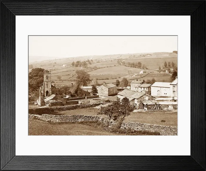 Framed Print : Ramsgill Nidderdale Victorian period Framed Print : Ramsgill Nidderdale Victorian period