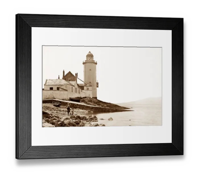 Framed Print : Gourock Cloch Lighthouse Victorian period Framed Print : Gourock Cloch Lighthouse Victorian period