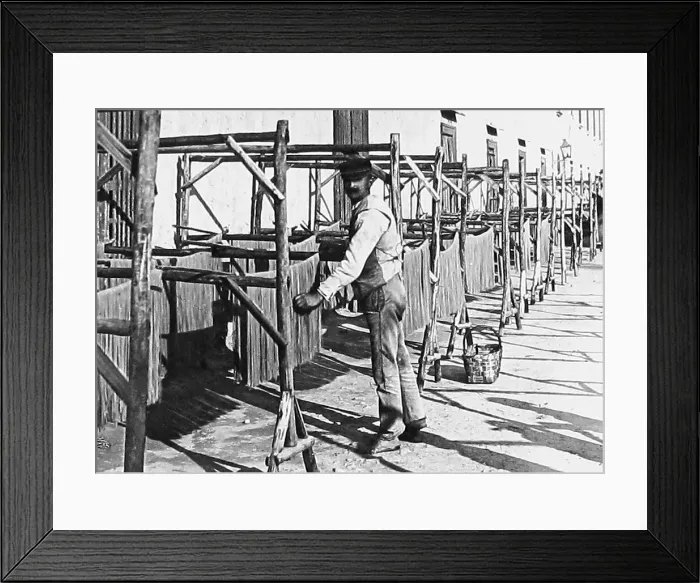Framed Print : Italy Pozzuoli - drying maccaroni - pre-1900 Framed Print : Italy Pozzuoli - drying maccaroni - pre-1900