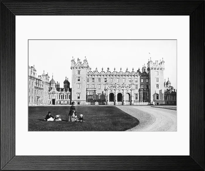 Framed Print : Kelso Floors Castle Victorian period Framed Print : Kelso Floors Castle Victorian period