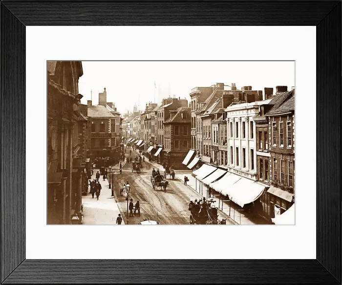 Framed Print : Worcester The Cross Victorian period Framed Print : Worcester The Cross Victorian period