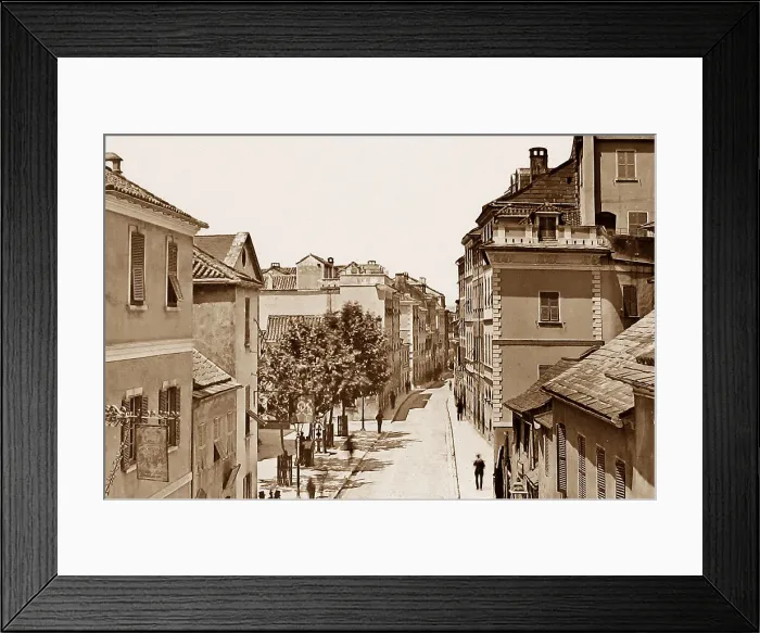Framed Print : Waterport Street, Gibralter Framed Print : Waterport Street, Gibralter