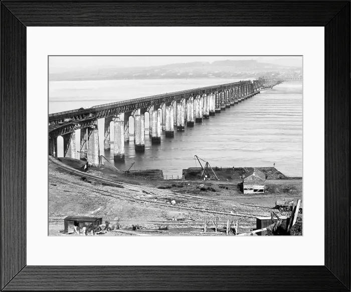 Framed Print : New Tay Bridge under construction Framed Print : New Tay Bridge under construction