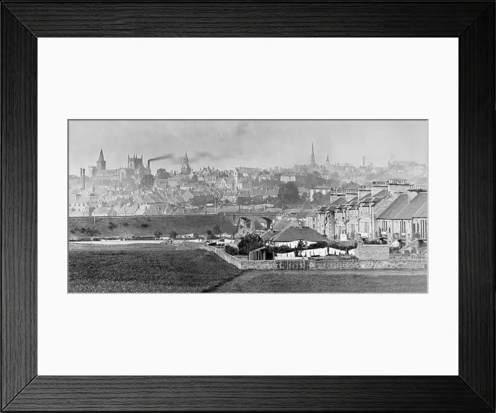 Framed Print : Dunfermline panorama Victorian period Framed Print : Dunfermline panorama Victorian period