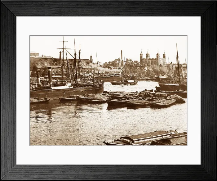 Framed Print : Tower of London Victorian period Framed Print : Tower of London Victorian period