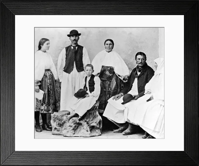 Framed Print : Hungary Budapest Magyar peasants pre-1900 Framed Print : Hungary Budapest Magyar peasants pre-1900