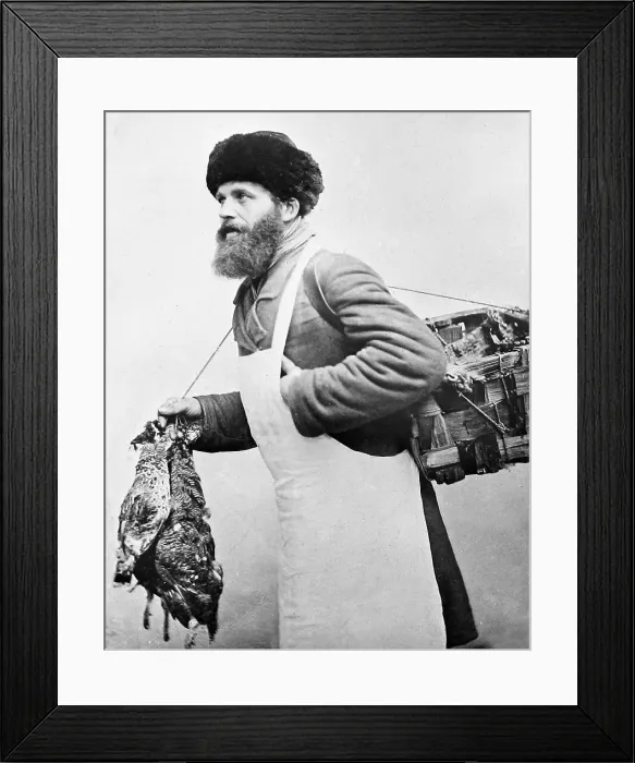 Framed Print : Poultry seller, Russia Framed Print : Poultry seller, Russia