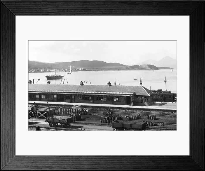 Framed Print : Kyle of Lochalsh Railway Station Victorian period Framed Print : Kyle of Lochalsh Railway Station Victorian period