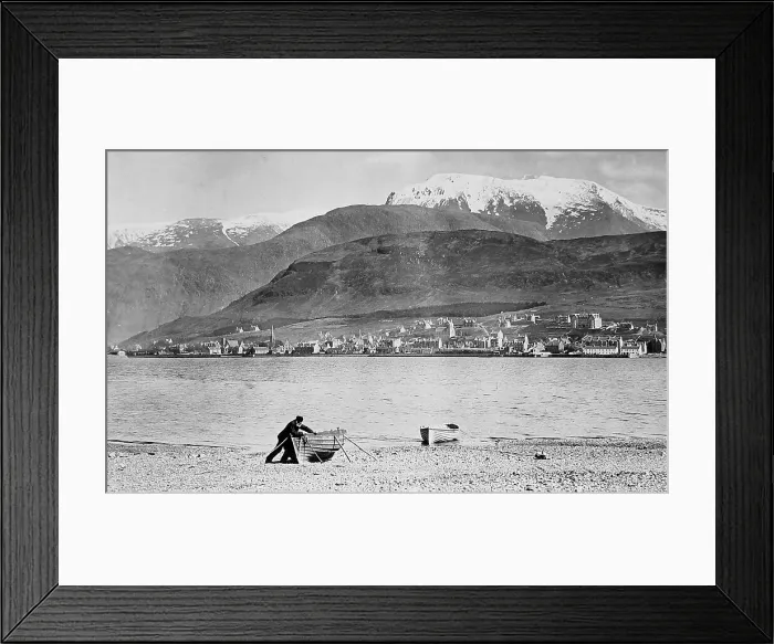 Framed Print : Fort William and Ben Nevis Victorian period Framed Print : Fort William and Ben Nevis Victorian period