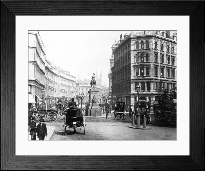 Framed Print : London Holborn Circus Victorian period Framed Print : London Holborn Circus Victorian period