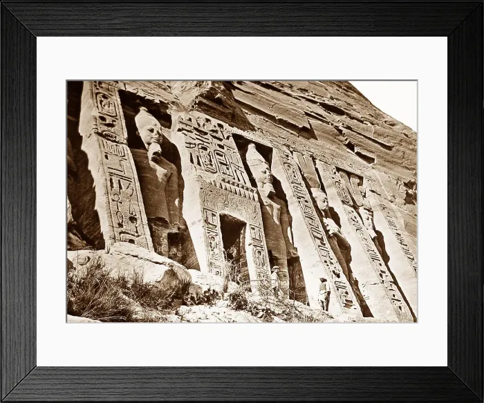 Framed Print : Egypt Nubia Abu Simbel Victorian period Framed Print : Egypt Nubia Abu Simbel Victorian period
