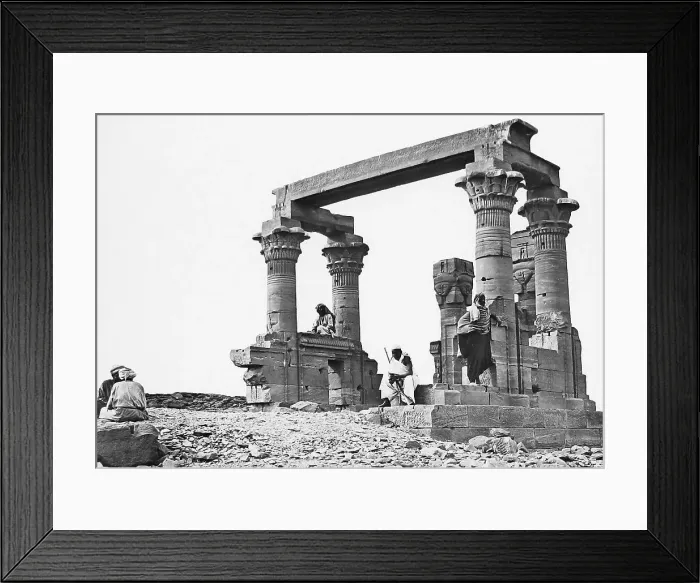 Framed Print : Egypt Nubia Kardassy Temple Victorian period Framed Print : Egypt Nubia Kardassy Temple Victorian period