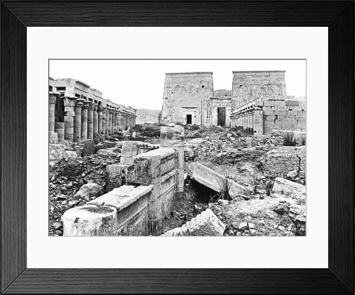 Framed Print : Egypt Temple of Isis at Philae Victorian period Framed Print : Egypt Temple of Isis at Philae Victorian period