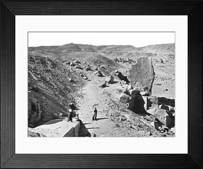 Framed Print : Egypt Aswan Quarries Victorian period Framed Print : Egypt Aswan Quarries Victorian period