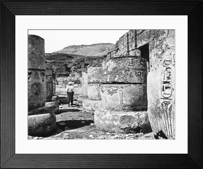 Framed Print : Egypt Temple of Medinet Habu Victorian period Framed Print : Egypt Temple of Medinet Habu Victorian period