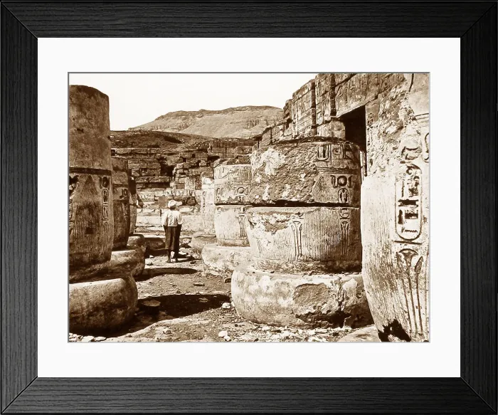 Framed Print : Temple of Medinet Habu, Luxor, Egypt Framed Print : Temple of Medinet Habu, Luxor, Egypt