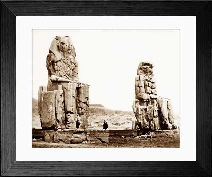 Framed Print : Colossi of Memnon, Luxor, Egypt Framed Print : Colossi of Memnon, Luxor, Egypt