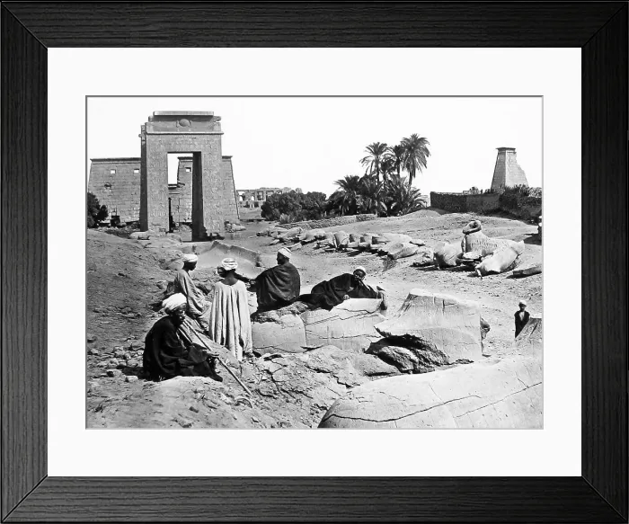 Framed Print : Egypt Temple of Karnak Victorian period Framed Print : Egypt Temple of Karnak Victorian period