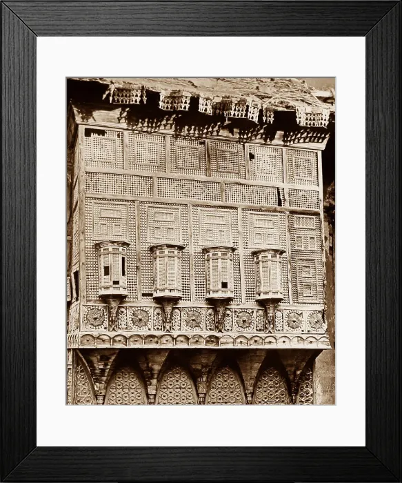 Framed Print : Latticed window of house in Cairo, Egypt Framed Print : Latticed window of house in Cairo, Egypt