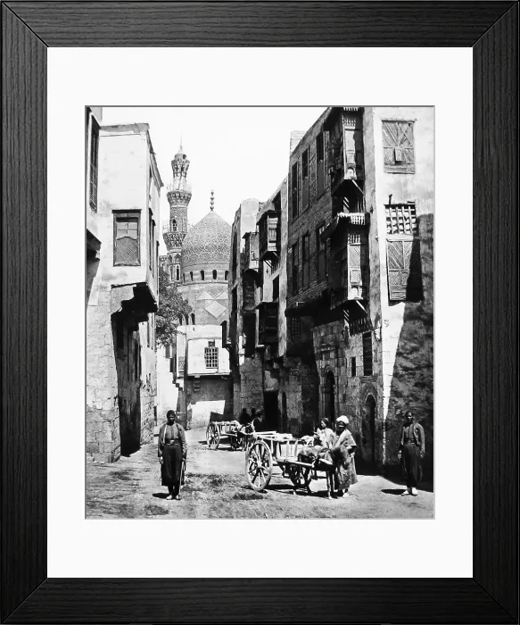 Framed Print : Egypt Street in Cairo Victorian period Framed Print : Egypt Street in Cairo Victorian period