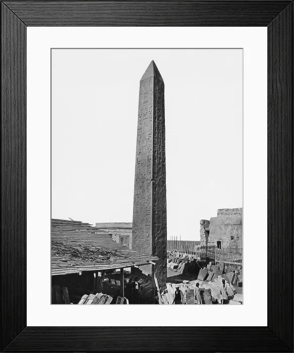 Framed Print : Egypt Alexandria Cleopatra's Needle Victorian period Framed Print : Egypt Alexandria Cleopatra's Needle Victorian period