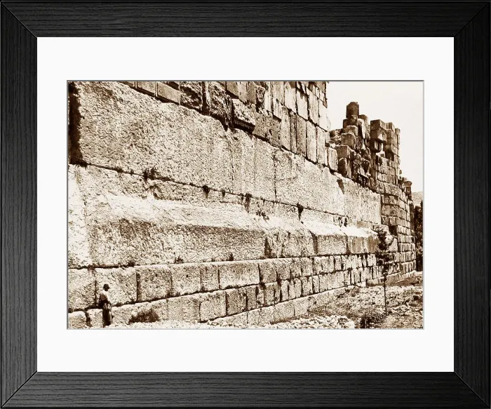 Framed Print : Lebanon Baalbec pre-1900 Framed Print : Lebanon Baalbec pre-1900