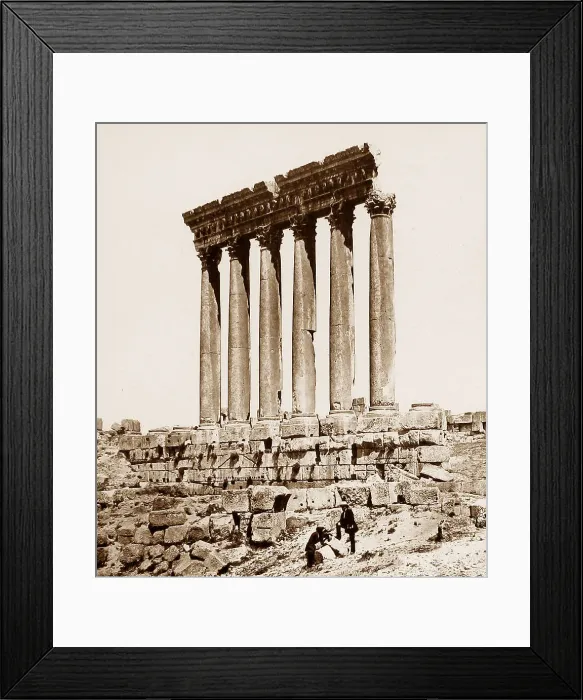 Framed Print : Lebanon Baalbec pre-1900 Framed Print : Lebanon Baalbec pre-1900