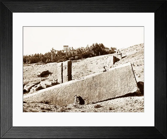 Framed Print : Lebanon Baalbec pre-1900 Framed Print : Lebanon Baalbec pre-1900