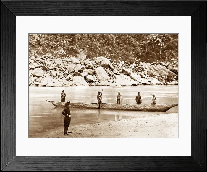 Framed Print : Sikkim Ferry on Teesta River, India Framed Print : Sikkim Ferry on Teesta River, India