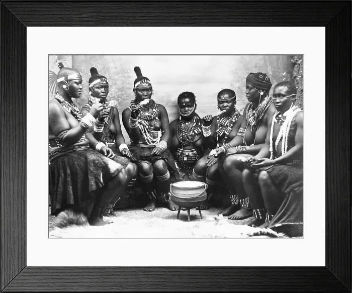 Framed Print : Africa Intombi Zulus pre-1900 Framed Print : Africa Intombi Zulus pre-1900