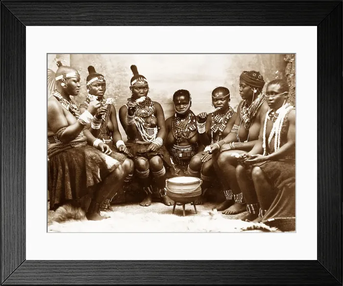 Framed Print : Africa Intombi Zulus pre-1900 Framed Print : Africa Intombi Zulus pre-1900