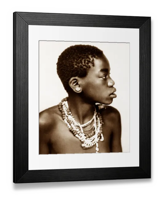 Framed Print : Africa Zulu Girl pre-1900 Framed Print : Africa Zulu Girl pre-1900