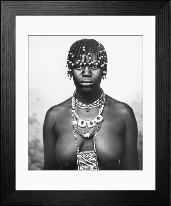 Framed Print : Africa Zulu Girl pre-1900 Framed Print : Africa Zulu Girl pre-1900