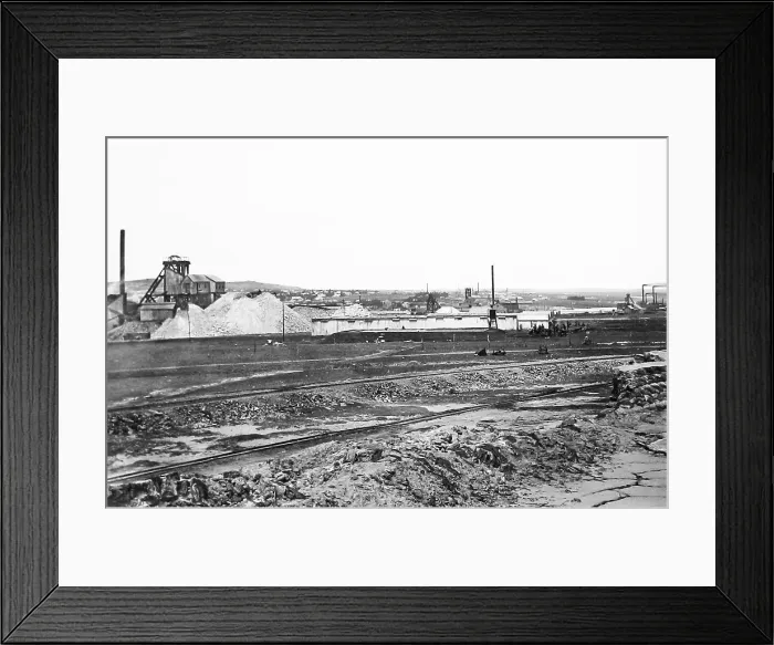 Framed Print : Africa Johannesburg Gold Mine on Line of Reef pre-1900