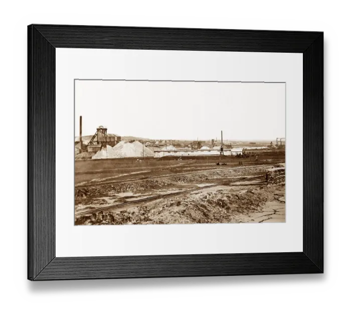Framed Print : Africa Johannesburg Gold Mine on Line of Reef pre-1900 Framed Print : Africa Johannesburg Gold Mine on Line of Reef pre-1900