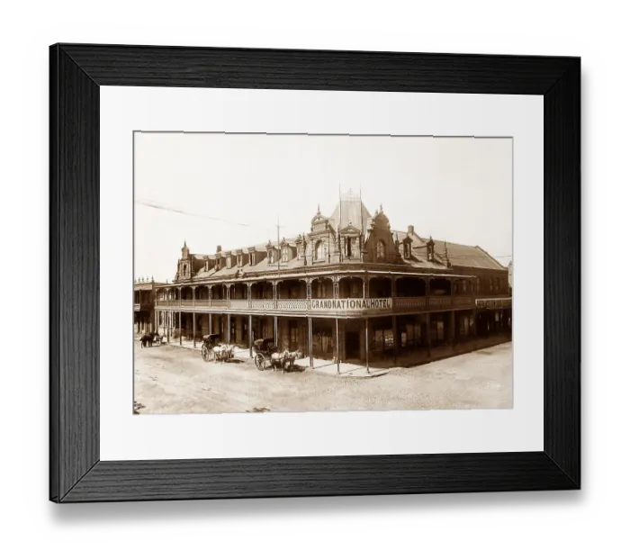 Framed Print : Africa Johannesburg Grand National Hotel pre-1900 Framed Print : Africa Johannesburg Grand National Hotel pre-1900