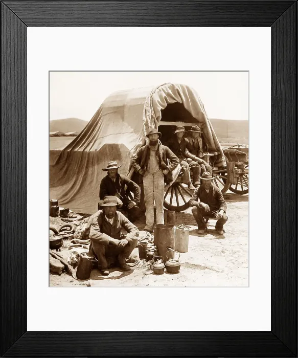 Framed Print : Africa Boers Outspanning pre-1900 Framed Print : Africa Boers Outspanning pre-1900
