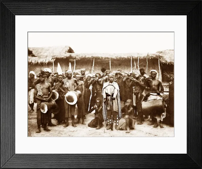 Framed Print : Africa Ngoni Ruga-Ruga mercenaries after a raid pre-1900 Framed Print : Africa Ngoni Ruga-Ruga mercenaries after a raid pre-1900