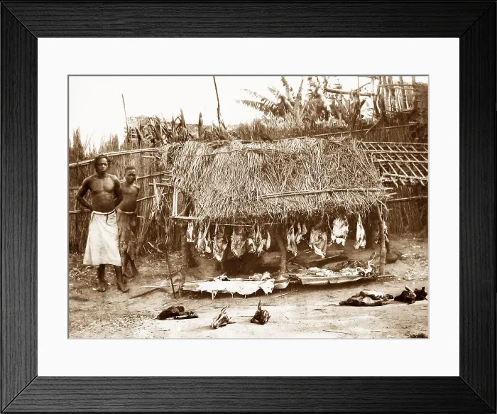 Framed Print : Africa Ujiji market pre-1900 Framed Print : Africa Ujiji market pre-1900