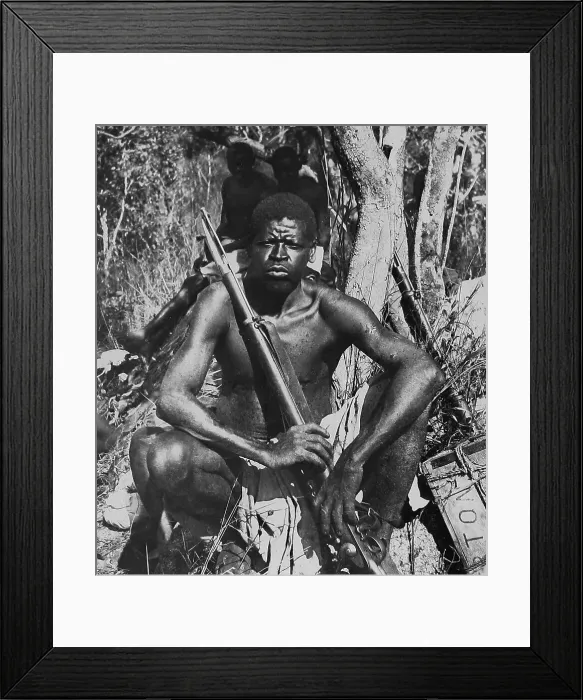 Framed Print : Africa - Mleso, Head of Tonga carriers - pre-1900 Framed Print : Africa - Mleso, Head of Tonga carriers - pre-1900