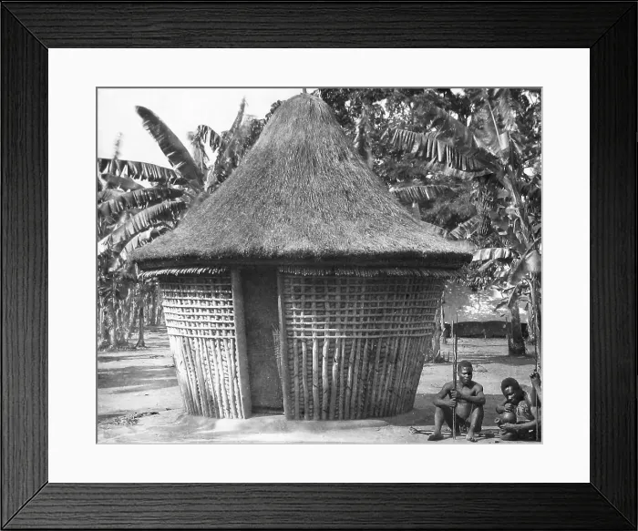 Framed Print : Africa Lake Nyasa Chief's house pre-1900 Framed Print : Africa Lake Nyasa Chief's house pre-1900
