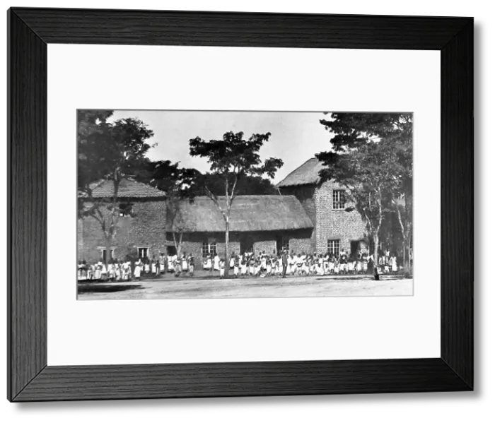 Framed Print : Africa Blantyre School pre-1900 Framed Print : Africa Blantyre School pre-1900