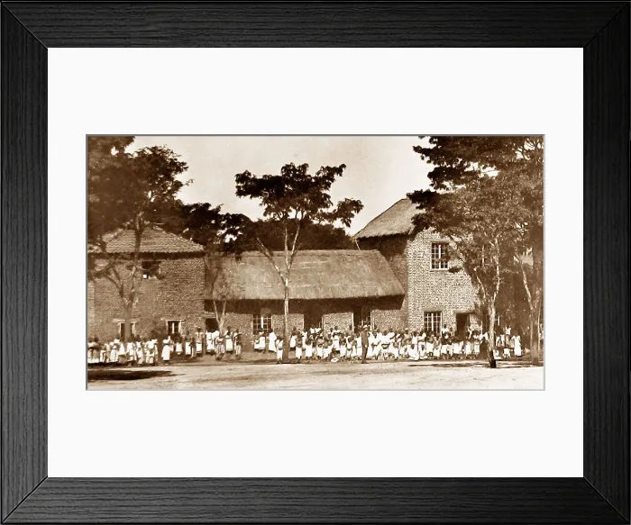 Framed Print : Africa Blantyre School pre-1900 Framed Print : Africa Blantyre School pre-1900