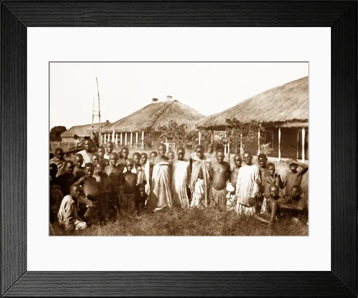 Framed Print : Africa Bandawe Mission Station pre-1900 Framed Print : Africa Bandawe Mission Station pre-1900