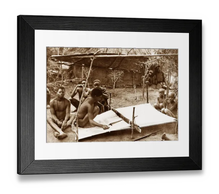Framed Print : Africa weaving pre-1900 Framed Print : Africa weaving pre-1900