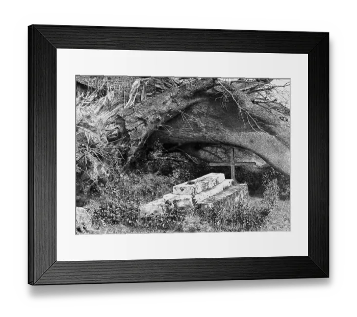 Framed Print : Africa Chupanga grave of Mary Livingstone pre-1900