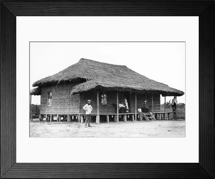 Framed Print : Africa Vincent Mission Station Zambesi River pre-1900 Framed Print : Africa Vincent Mission Station Zambesi River pre-1900