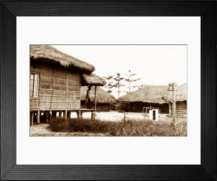 Framed Print : Africa Vincent Mission Station Zambesi River pre-1900 Framed Print : Africa Vincent Mission Station Zambesi River pre-1900