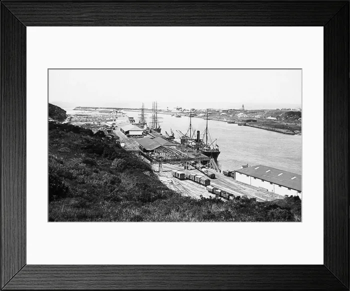 Framed Print : South Africa East London Buffalo Harbour pre-1900 Framed Print : South Africa East London Buffalo Harbour pre-1900