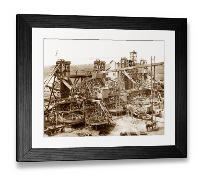 Framed Print : South Africa KimberleyDe Beers Diamond Mine washing plant